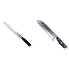 AKCIA 1+1 Nůž na pečivo Seburo WEST Professional Damascus 200mm + Santoku nůž Seburo WEST Professional Damascus 190mm